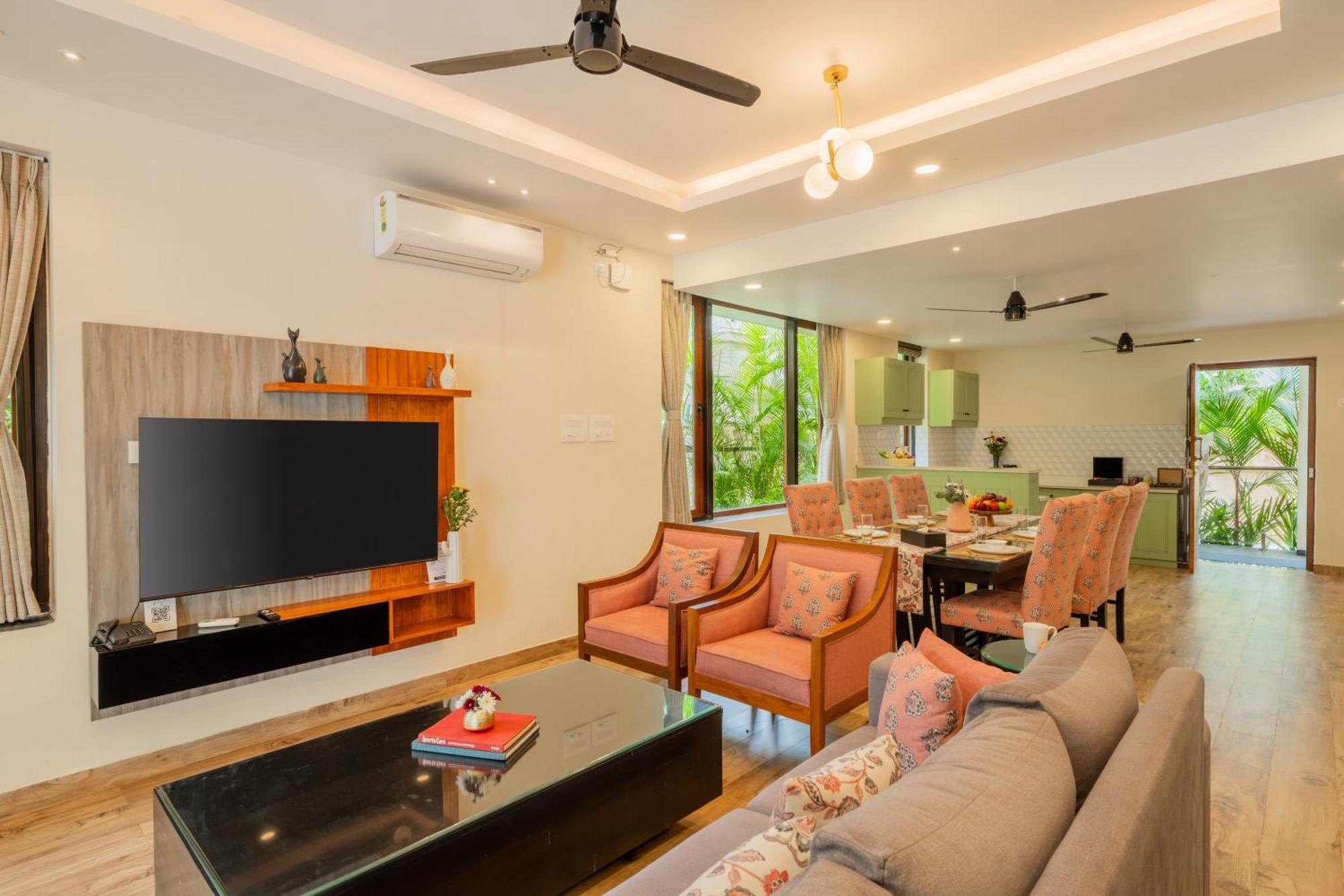 Elivaas 3 Bhk Pvt Pool & Bar - Villa Valerie Oxel Esterno foto
